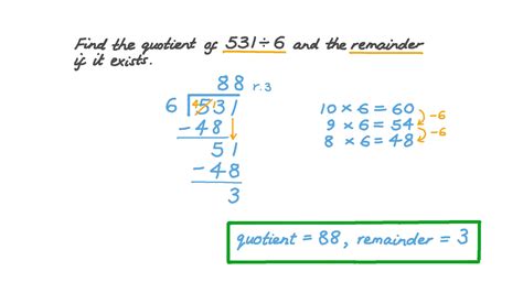 Steps to Calculate the Quotient